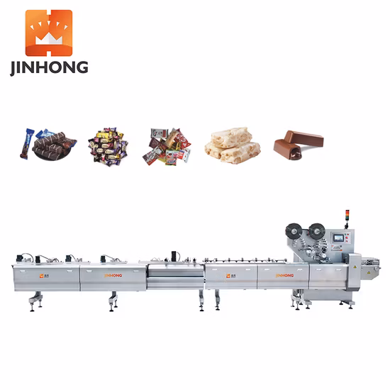 JH-Z1221 Hochgeschwindigkeits-Lebensmittelverpackungsmaschine mit horizontalem Fluss, Verpackungsmaschine, Verpackungsmaschine für Süßigkeiten, Schokoriegel, Waffeln, Kekse, Cracker