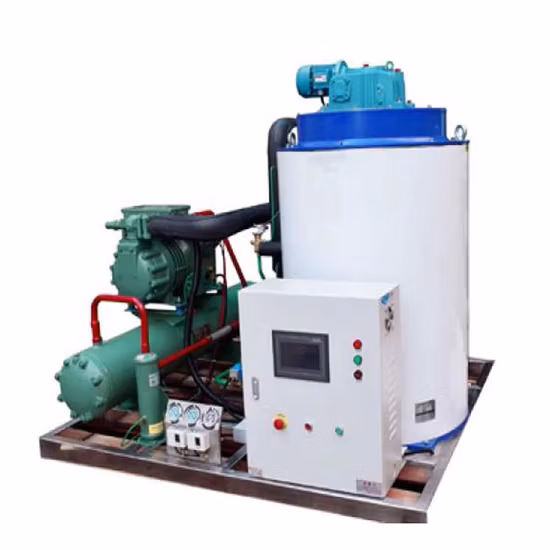 1ton 3ton 5ton 10ton Meerwasser Kommerzielle Eismaschine Flockeneismaschine, die Maschine für Supermarkt/Angeln herstellt