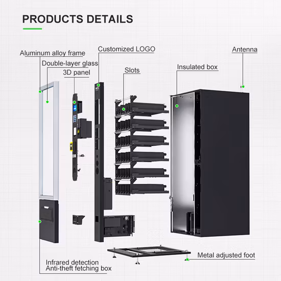 Tcn Snack Getränke Kaltgetränk Bier Milch Automatischer Kombi-Verkaufsautomat mit CE- und ISO9001-Zertifikat